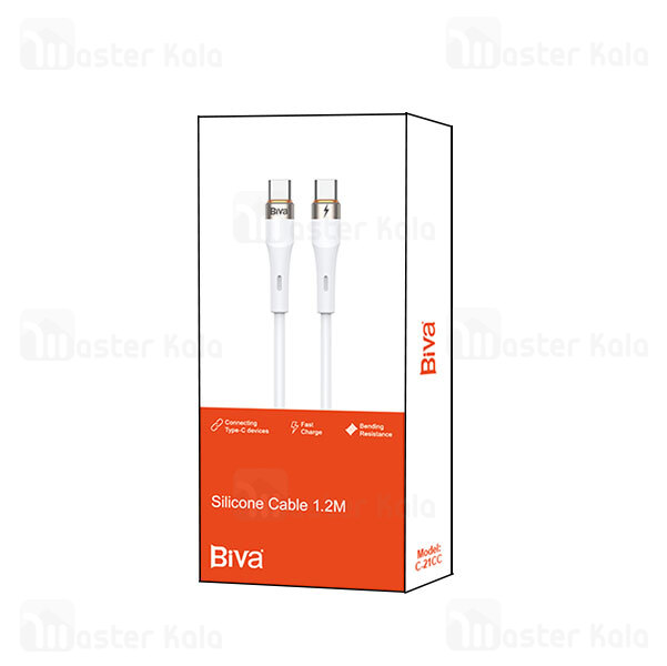 کابل Type-C به Biva C-21CC Type-C طول 1.2 متر