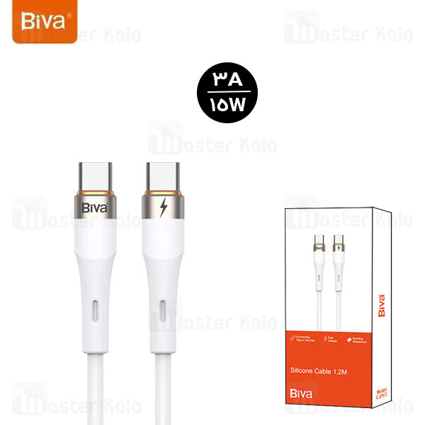 کابل Type-C به Biva C-21CC Type-C طول 1.2 متر