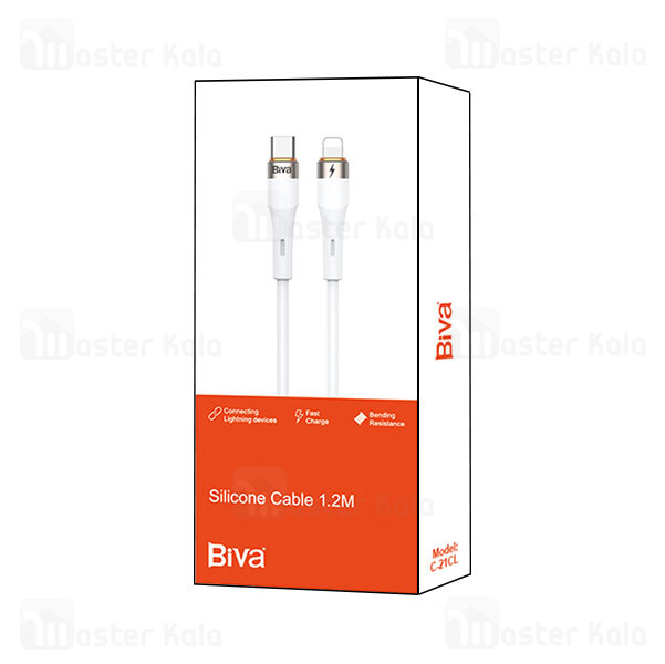 کابل لایتنینگ به Biva C-21CL Type C طول 1.2 متر توان 15 وات