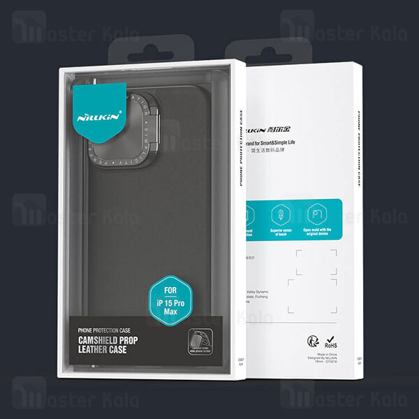 قاب محافظ iPhone 15 Pro Max Nillkin CamShield Prop Leather Case دارای محافظ دوربین