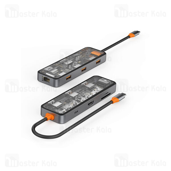 هاب 8 پورت بیوا Biva Type-C 8 in 1 HUB-03 Docking Station