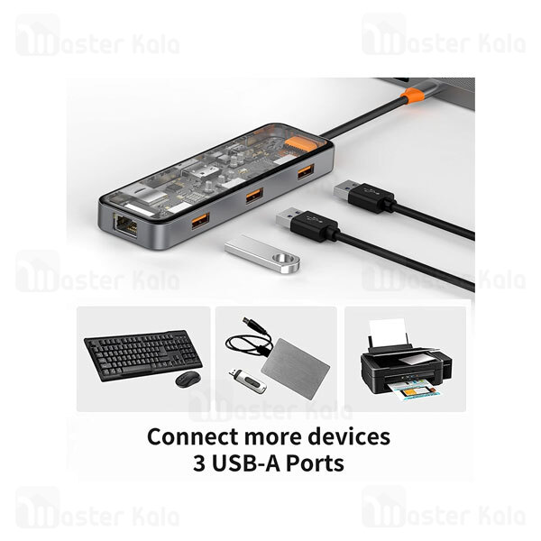 هاب 8 پورت بیوا Biva Type-C 8 in 1 HUB-03 Docking Station