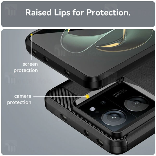 قاب فیبر کربنی شیائومی Xiaomi 13T / 13T Pro / Redmi K60 Ultra Rugged Armor Fiber Carbon