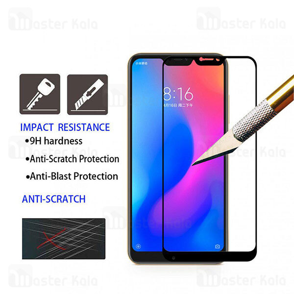 گلس تمام صفحه Xiaomi Mi A2 Lite / Redmi 6 Pro 9D Full Glue Glass