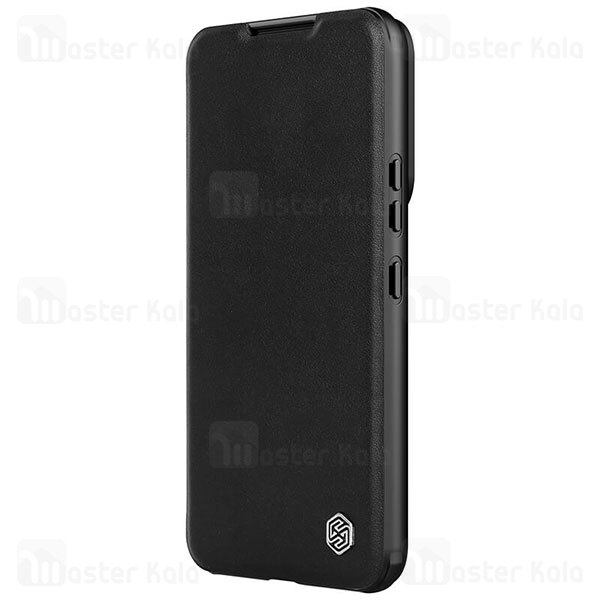 قاب محافظ لنز چرمی Nillkin Qin Pro Leather Case Samsung S22 Plus Sliding Cover