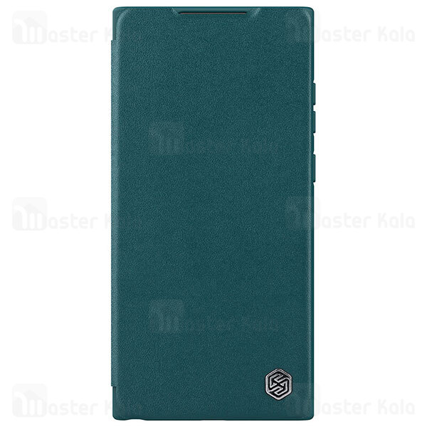 قاب محافظ لنز چرمی Nillkin Qin Pro Leather Case Samsung S22 Ultra Sliding Cover