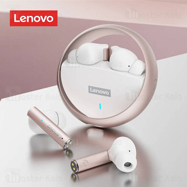 هندزفری بلوتوث دوگوش لنوو Lenovo LP60 True Wireless Rotating Bluetooth Headset