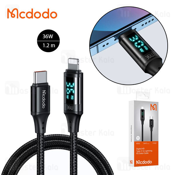 کابل آیفونی Mcdodo CA-1030 Digital HD Type-C To Lightning PD Data cable 36W 1.2m