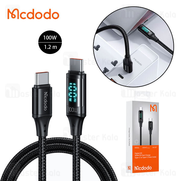 کابل Mcdodo CA-1100 Digital HD Type C To Type C PD Data cable 100W 1.2m