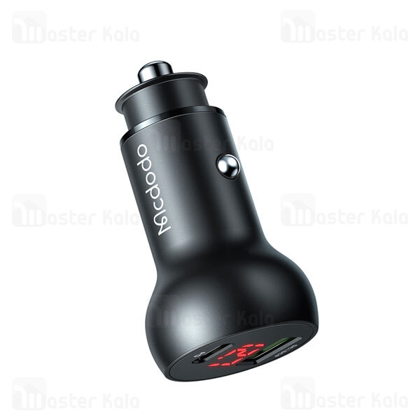 شارژر فندکی مک دودو Mcdodo CC-7030 PD QC Type C USB Car Charger نمایشگر دیجیتال توان 45 وات