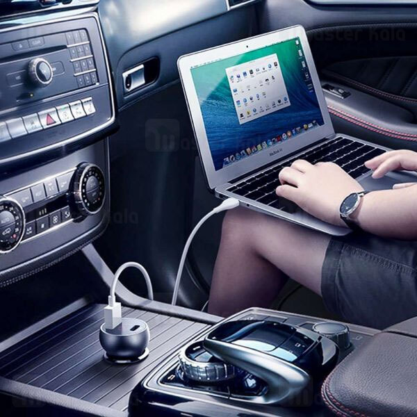 شارژر فندکی مک دودو Mcdodo CC-7030 PD QC Type C USB Car Charger نمایشگر دیجیتال توان 45 وات
