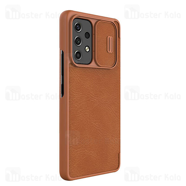 قاب محافظ لنز چرمی Nillkin Qin Pro Leather Case Samsung Galaxy A53 5G Sliding Cover