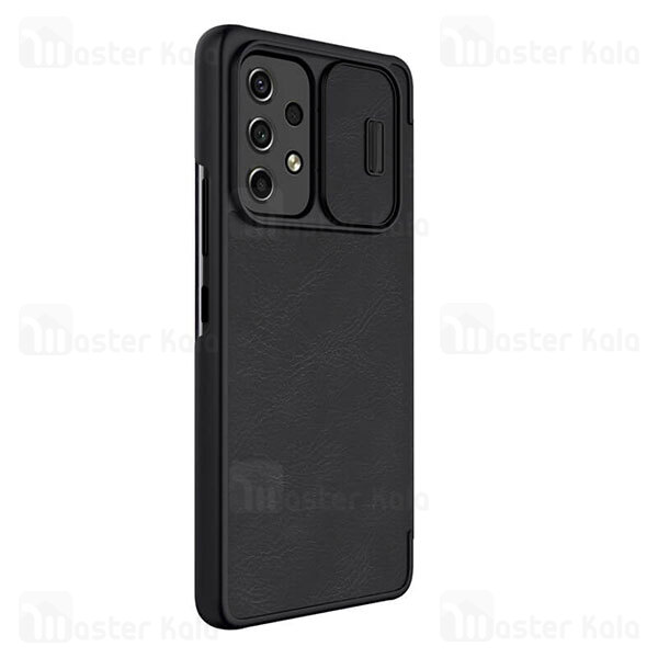 قاب محافظ لنز چرمی Nillkin Qin Pro Leather Case Samsung Galaxy A53 5G Sliding Cover