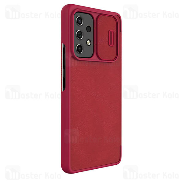 قاب محافظ لنز چرمی Nillkin Qin Pro Leather Case Samsung Galaxy A53 5G Sliding Cover