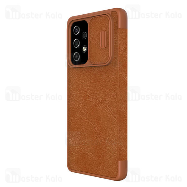 قاب محافظ لنز چرمی Nillkin Qin Pro Leather Case Samsung Galaxy A53 5G Sliding Cover