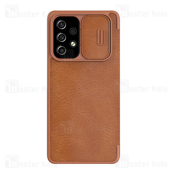 قاب محافظ لنز چرمی Nillkin Qin Pro Leather Case Samsung Galaxy A53 5G Sliding Cover