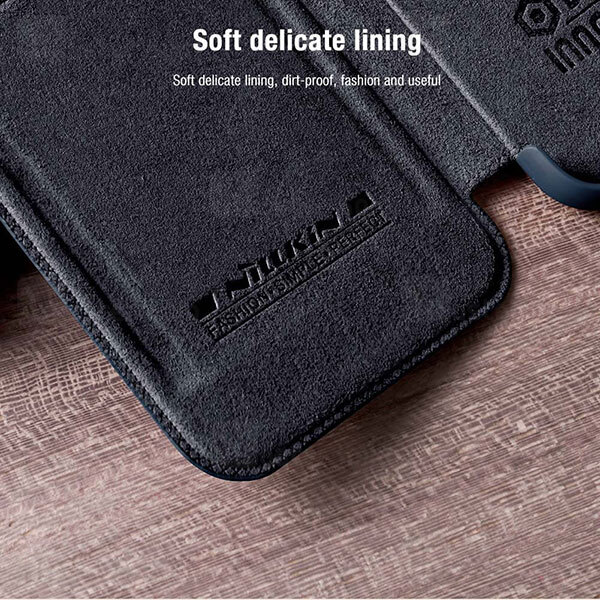 قاب محافظ لنز چرمی Nillkin Qin Pro Leather Case Samsung Galaxy A53 5G Sliding Cover