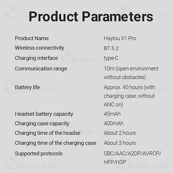 هندزفری بلوتوث دوگوش هایلو Haylou X1 Pro