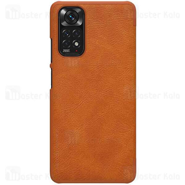 کیف چرمی نیلکین شیائومی Xiaomi Redmi Note 11 Nillkin Qin Leather Case