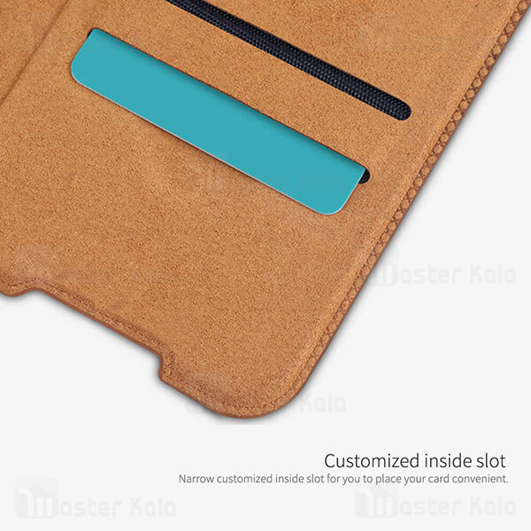 کیف چرمی نیلکین شیائومی Xiaomi Redmi Note 11 Nillkin Qin Leather Case