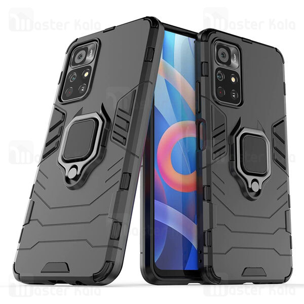 گارد ضد ضربه انگشتی شیائومی Xiaomi Poco M4 Pro 5G Black Panther KEYSION ShockProof Armor Ring