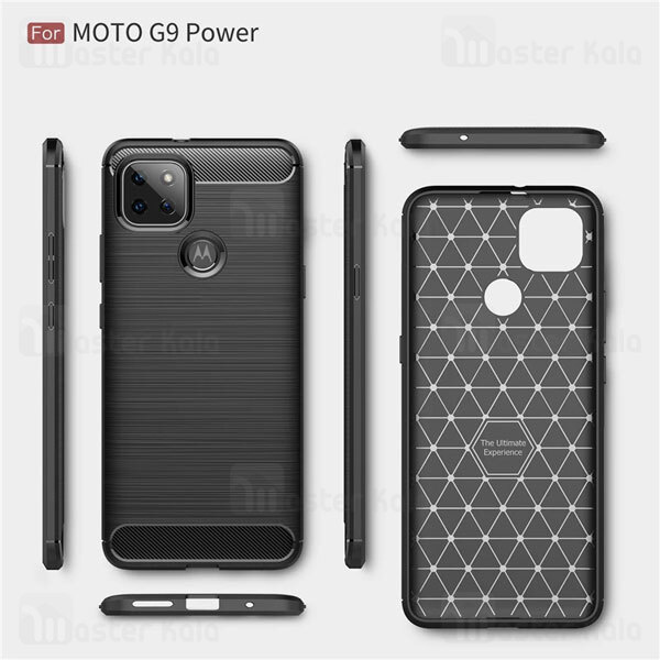 قاب فیبر کربنی موتورولا Motorola Moto G9 Power Rugged Armor Fiber Carbon