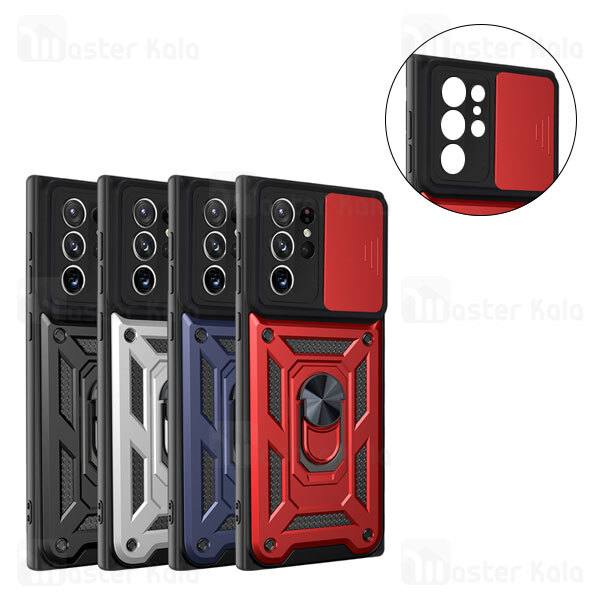 گارد محافظ ضد ضربه انگشتی Samsung Galaxy S21 Ultra 5G SHUNIJA Case دارای محافظ دوربین