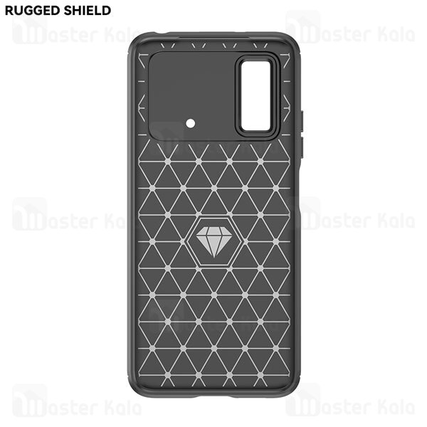 قاب فیبر کربنی شیائومی Xiaomi Poco M4 Pro Rugged Armor Fiber Carbon