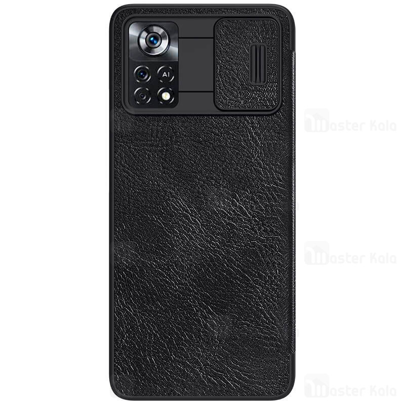 کیف چرمی نیلکین Xiaomi Poco X4 Pro 5G Nillkin Qin Pro Leather دارای محافظ دوربین