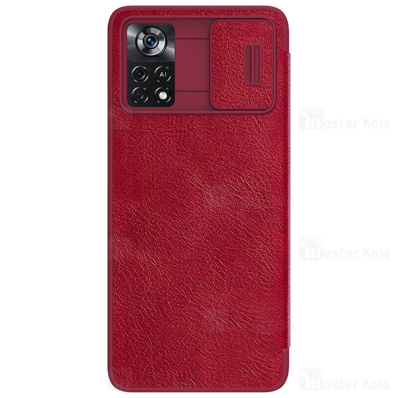 کیف چرمی نیلکین Xiaomi Poco X4 Pro 5G Nillkin Qin Pro Leather دارای محافظ دوربین