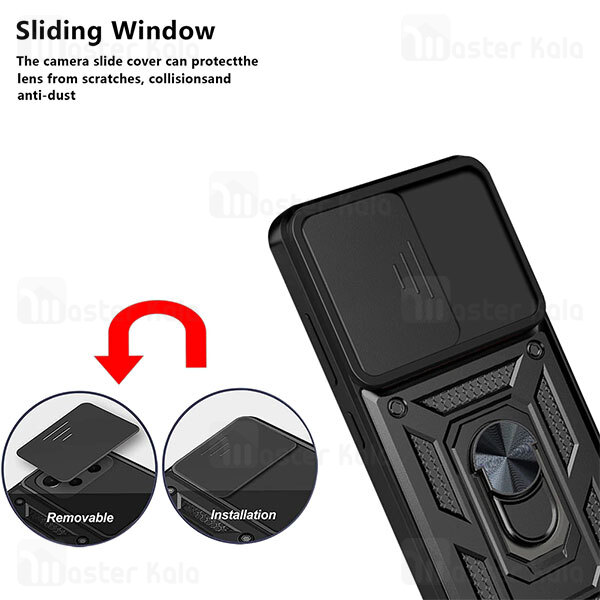 گارد محافظ ضد ضربه انگشتی Xiaomi 12 Pro SHUNIJA Case دارای محافظ دوربین