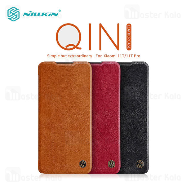 کیف چرمی نیلکین شیائومی Xiaomi 11T / 11T Pro Nillkin Qin Leather Case