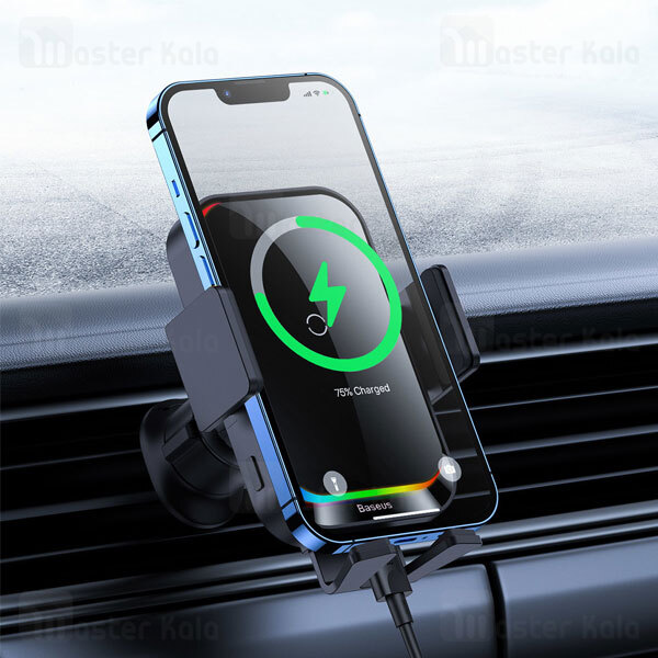 هولدر و شاژر وایرلس دریچه کولری بیسوس Baseus Halo SUDD000001