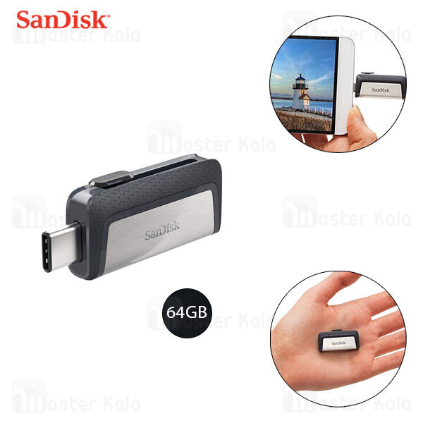 فلش مموری 64 گیگابایت سن دیسک SanDisk Ultra Dual Drive USB3.1 Type-C