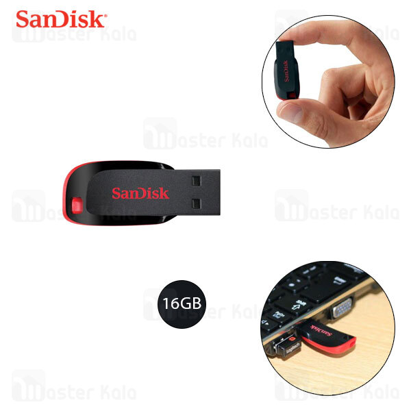 فلش مموری 16 گیگابایت سن دیسک SanDisk Cruzer Blade CZ50
