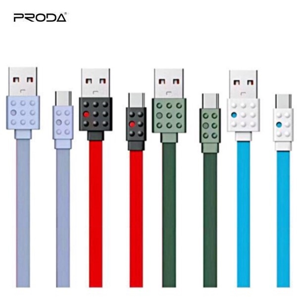 کابل شارژ فلت Type C پرودا Proda Lego PC-01a Data Charge Cable