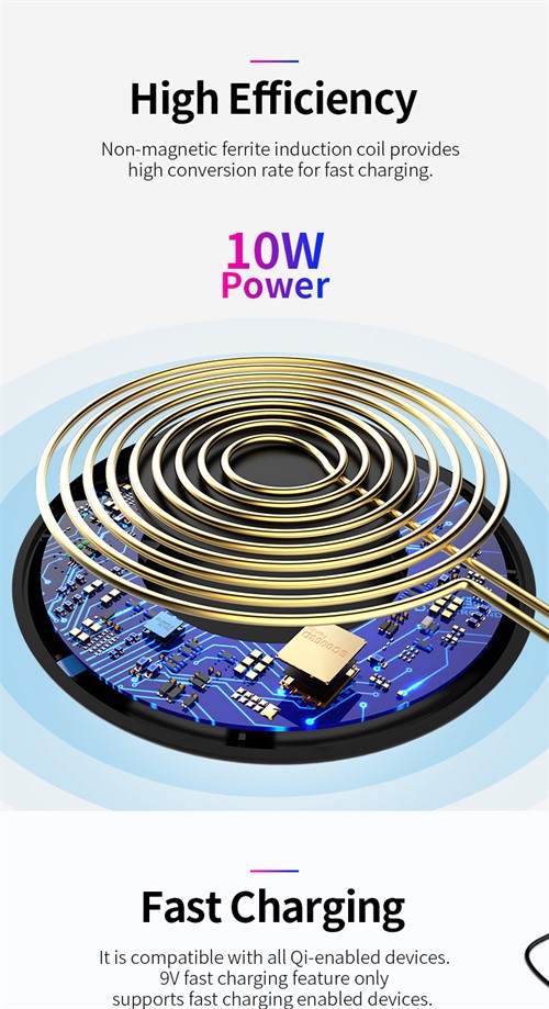 شارژر وایرلس راک اسپیس Rock Space W9 Quick Wireless Charger