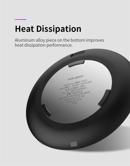 شارژر وایرلس راک اسپیس Rock Space W9 Quick Wireless Charger