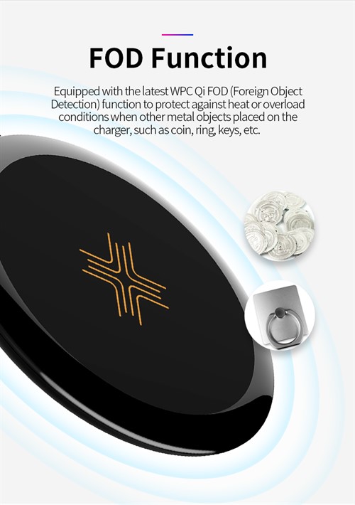 شارژر وایرلس راک اسپیس Rock Space W9 Quick Wireless Charger
