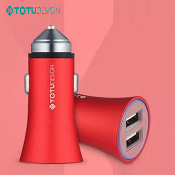 شارژر فندکی 2 پورت توتو TOTU CC06 2 USB quick charge car Charger