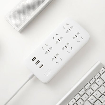 شش راهی برق USB دار شیائومی Xiaomi CXB6-1QM NRB4025CN Power Strip