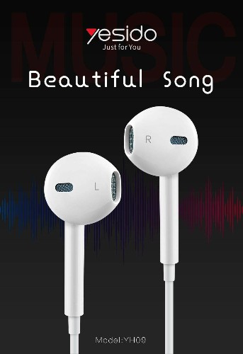 هندزفری طرح Earpod Apple یسیدو Yesido YH09 Stereo Sound handsfree