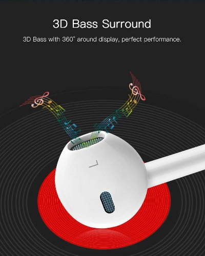 هندزفری طرح Earpod Apple یسیدو Yesido YH09 Stereo Sound handsfree