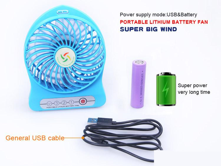 پنکه رومیزی شارژی ZDL Portable Fan