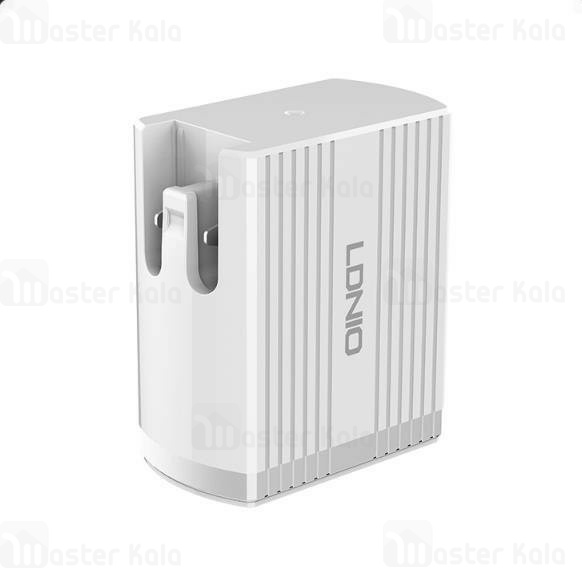 شارژر دیواری فست شارژ QC 3.0 الدینیو Ldnio A1302Q-C توان 18 وات با کابل