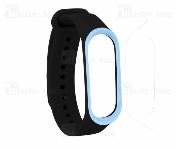 بند سیلیکونی دستبند سلامتی شیائومی Mi Band 3 Sport Silicone Band دور رنگی