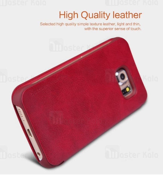 کیف چرمی Samsung Galaxy S6 Edge Nillkin Qin Leather Case