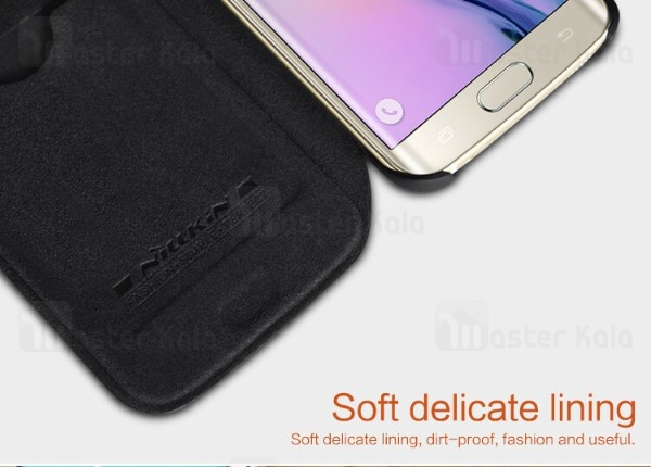 کیف چرمی Samsung Galaxy S6 Edge Nillkin Qin Leather Case