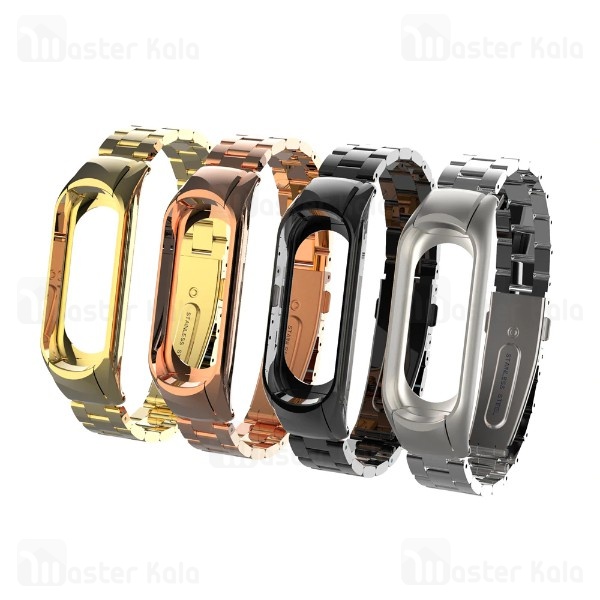 بند فلزی دستبند سلامتی شیائومی Xiaomi Mi Band 3 Metal Strap