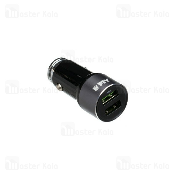 شارژر فندکی 2 پورت امی EMY MY-119 Car Charger توان 18 وات همراه با کابل